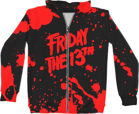 Unisex Zip-through Hoodie 3D - Friday the 13th (1) - Mfest