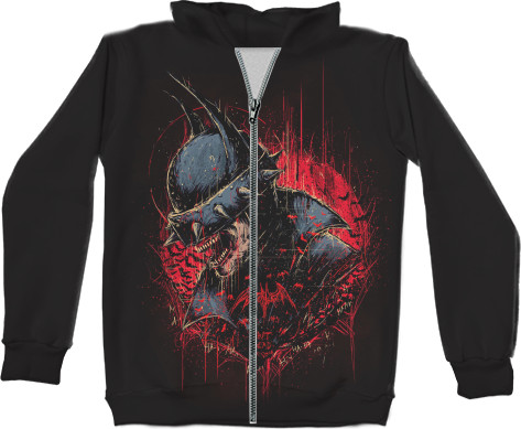 Kids' Zip-through Hoodie 3D - Batman METAL - Mfest