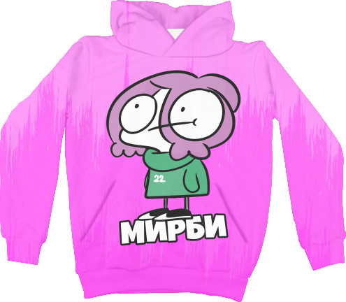 Kids' Hoodie 3D - Мирби (1) - Mfest