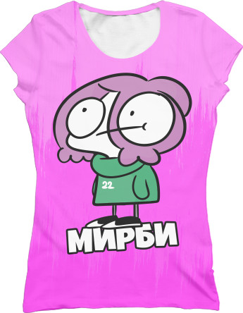 Women's T-Shirt 3D - Мирби (1) - Mfest