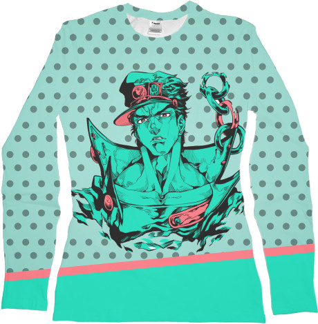 Women's Longsleeve Shirt 3D - JoJo’s Bizarre Adventure 1 - Mfest