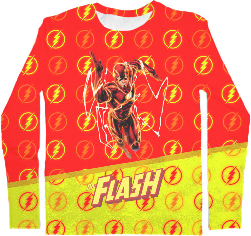 Men's Longsleeve Shirt 3D - Flash (1) - Mfest