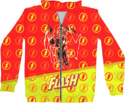 Kids' Zip-through Hoodie 3D - Flash (1) - Mfest