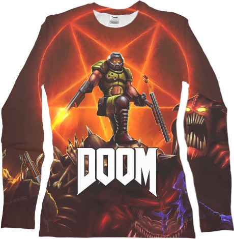 Women's Longsleeve Shirt 3D - DOOM 2 - Mfest