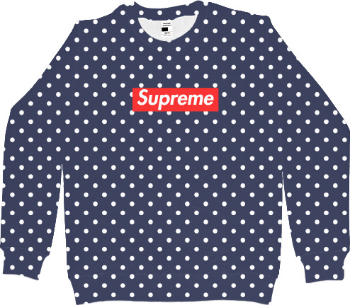 Men's Sweatshirt 3D - Supreme в точку - Mfest