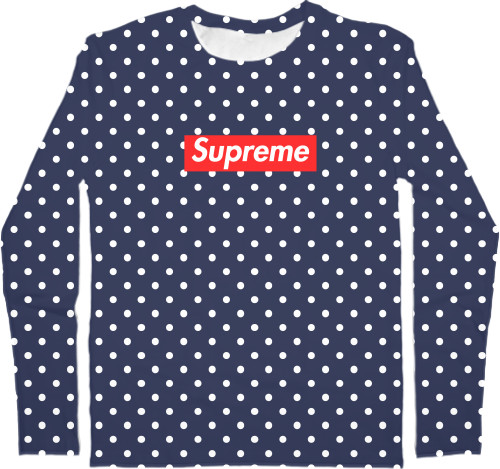 Men's Longsleeve Shirt 3D - Supreme в точку - Mfest