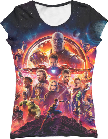 Women's T-Shirt 3D - Avengers: Infinity War - Mfest