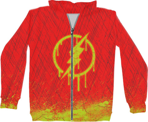 Kids' Zip-through Hoodie 3D - Флешь - Mfest