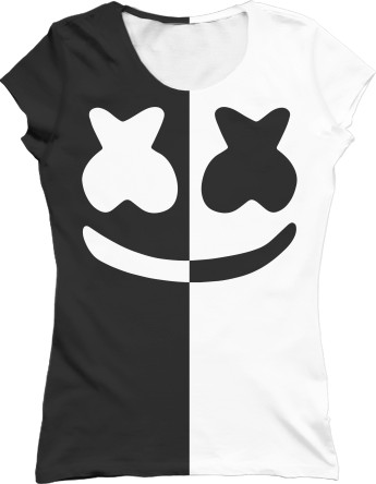 Women's T-Shirt 3D - Marshmello 1 - Mfest