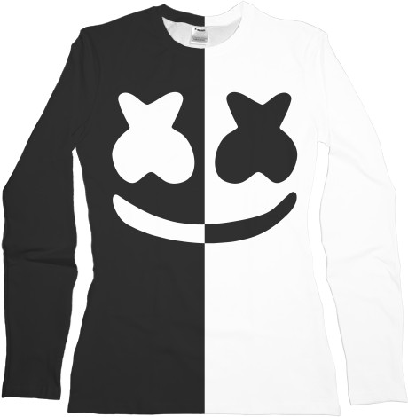 Women's Longsleeve Shirt 3D - Marshmello 1 - Mfest