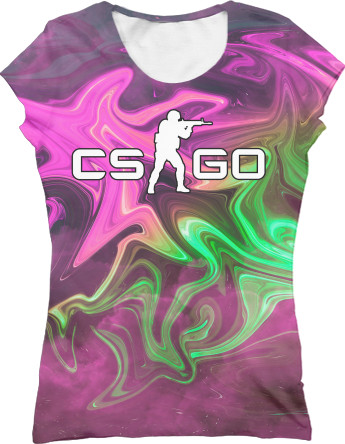 Women's T-Shirt 3D - CS GO (3) - Mfest