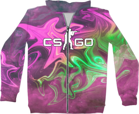 Unisex Zip-through Hoodie 3D - CS GO (3) - Mfest