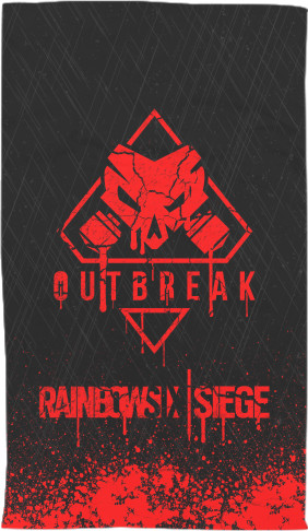 Полотенце 3D - RAINBOW SIX SIEGE OUTBREAK - Mfest