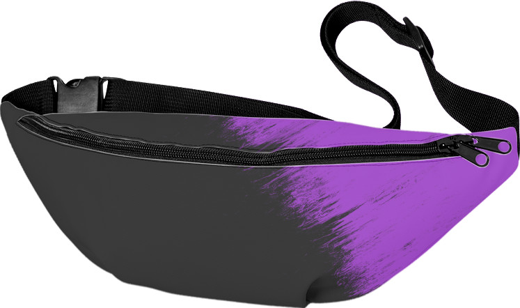 Fanny Pack 3D - Краска (Черно-Фиолетовый) - Mfest