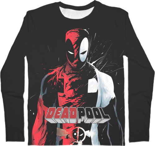 Men's Longsleeve Shirt 3D - Deadpool - Mfest