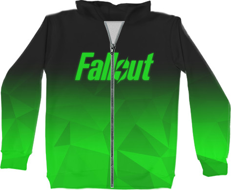 Unisex Zip-through Hoodie 3D - Fallout 2 - Mfest