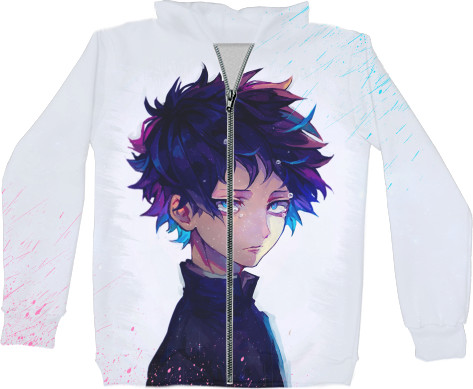 Unisex Zip-through Hoodie 3D - Mob Psycho 100 (1) - Mfest