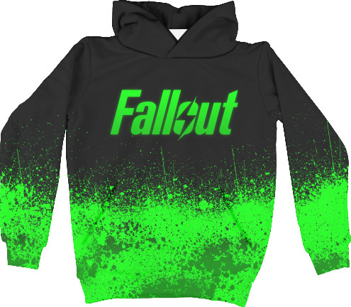 Kids' Hoodie 3D - Токсический Fallout - Mfest