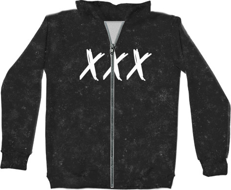 Unisex Zip-through Hoodie 3D - XXX: PEOPLE SUCK (Сзади) - Mfest