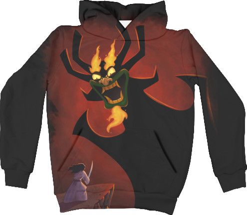 Kids' Hoodie 3D - Самурай Джек (1) - Mfest