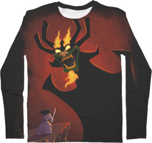 Kids' Longsleeve Shirt 3D - Самурай Джек (1) - Mfest