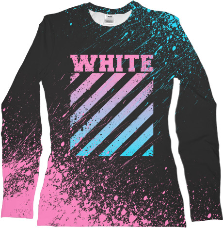 Women's Longsleeve Shirt 3D - OFF White (2) - Mfest