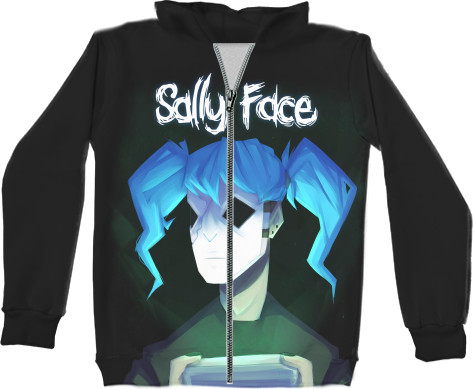 Kids' Zip-through Hoodie 3D - Sally Face (2) - Mfest