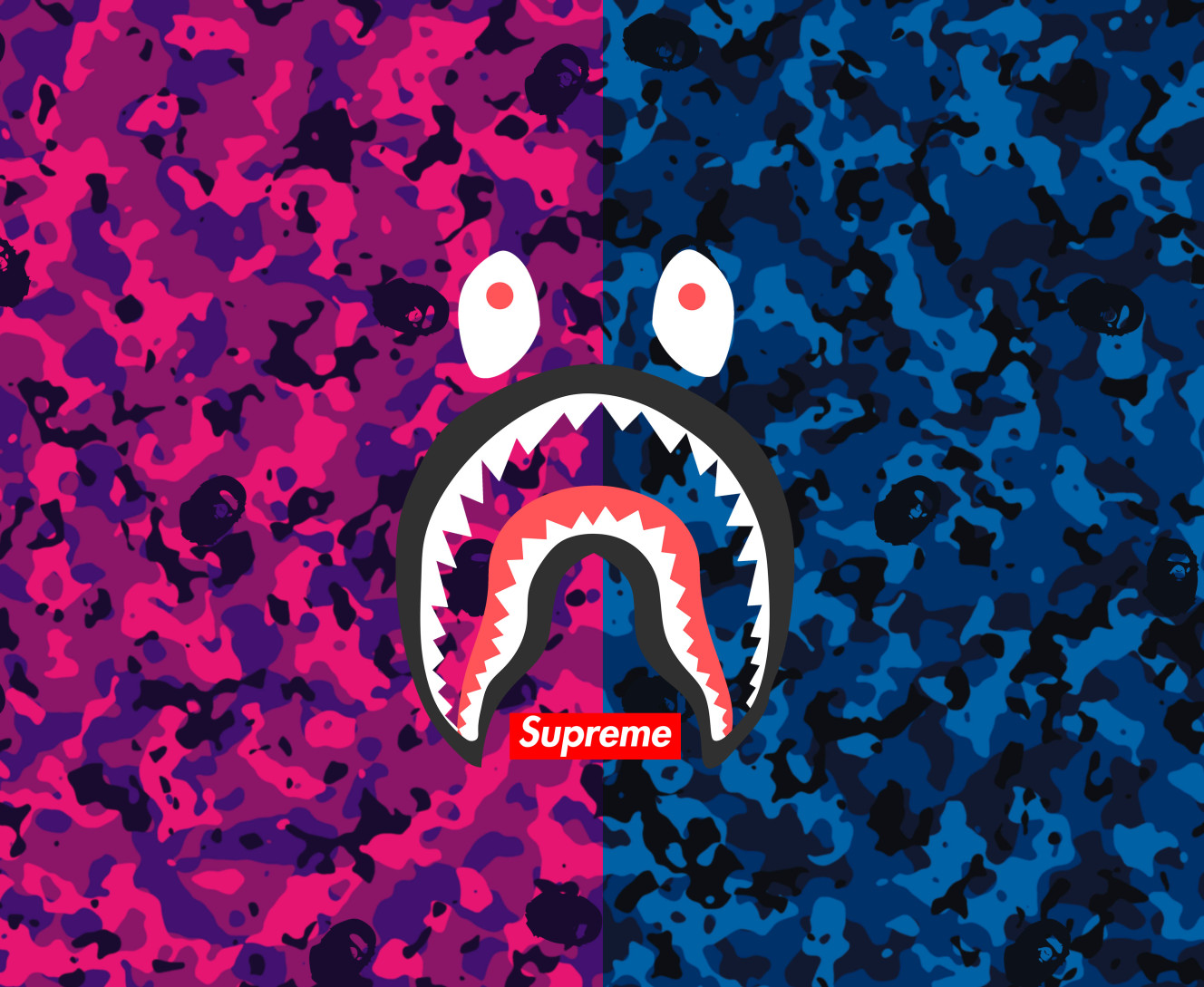 Коврик для мышки - Bape (Supreme) - Mfest