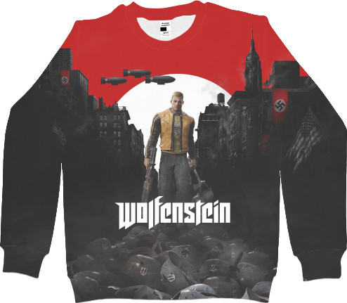 Men's Sweatshirt 3D - Wolfenstein (Вольфенштейн) - Mfest