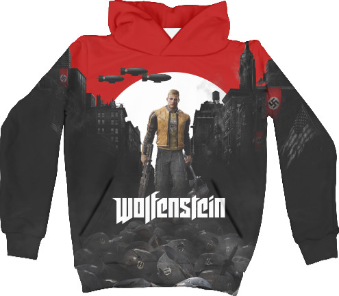 Unisex Hoodie 3D - Wolfenstein (Вольфенштейн) - Mfest