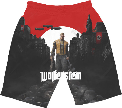 Men's Shorts 3D - Wolfenstein (Вольфенштейн) - Mfest