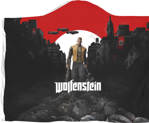 Плед с капюшоном 3D - Wolfenstein (Вольфенштейн) - Mfest