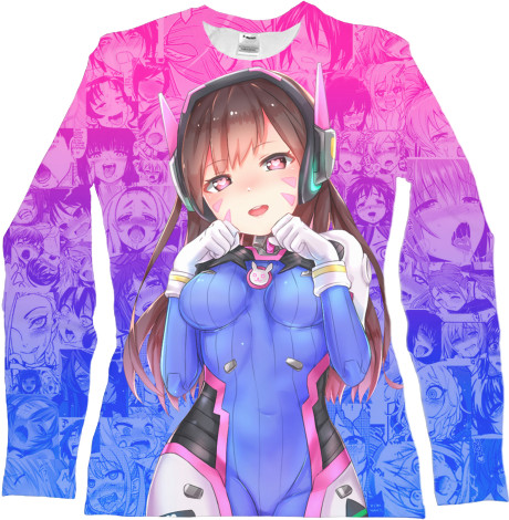 Women's Longsleeve Shirt 3D - Overwatch (Senpai) - Mfest