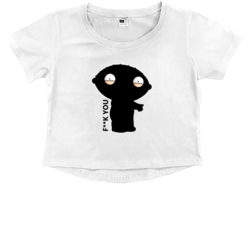 Kids' Premium Cropped T-Shirt - Стьюи Гриффин (Stewie Griffin) 2 - Mfest