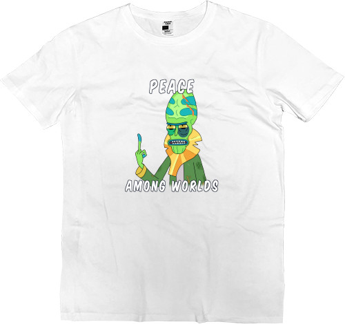 Kids' Premium T-Shirt - Рик и Морти (мир во всех мирах) - Mfest