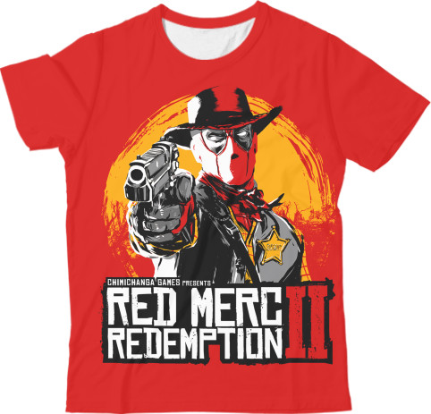 Kids' T-Shirt 3D - Red Dead Redemption 2 (DeadPool) - Mfest