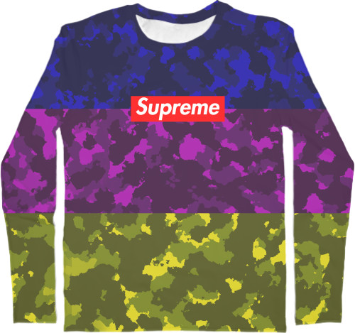 Men's Longsleeve Shirt 3D - Supreme 6 - Mfest