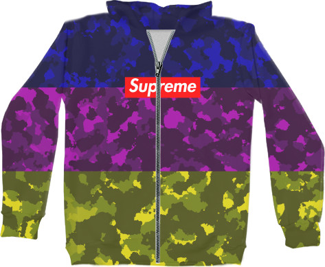 Unisex Zip-through Hoodie 3D - Supreme 6 - Mfest