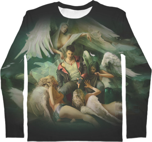 Men's Longsleeve Shirt 3D - Devil May Cry (1) - Mfest