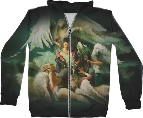 Unisex Zip-through Hoodie 3D - Devil May Cry (1) - Mfest