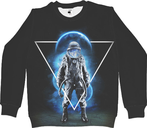 Men's Sweatshirt 3D - Космонавт (1) - Mfest