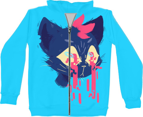 Unisex Zip-through Hoodie 3D - Night in the Woods (1) - Mfest