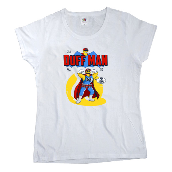 Women's T-shirt Fruit of the loom - Duff Man (1) - Mfest