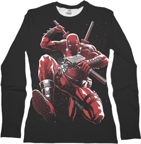 Women's Longsleeve Shirt 3D - Deadpool (2) - Mfest