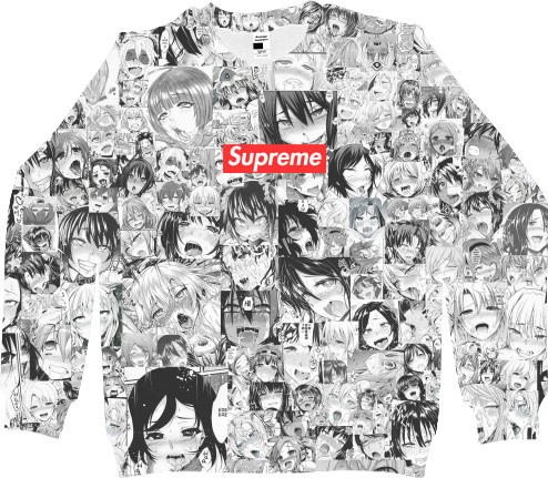 Men's Sweatshirt 3D - Supreme (Ahegao) - Mfest