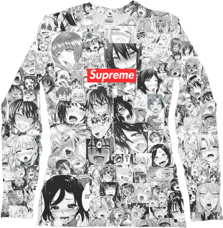 Women's Longsleeve Shirt 3D - Supreme (Ahegao) - Mfest