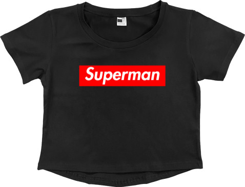 Кроп - топ Преміум Жіночий - Supreme (Superman) - Mfest