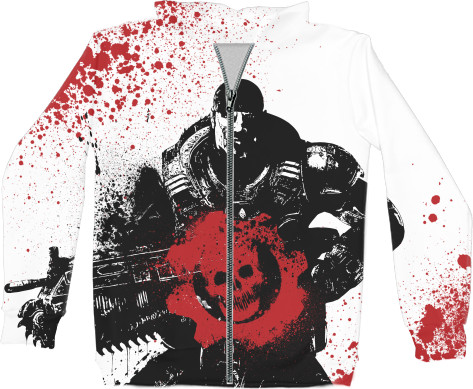 Kids' Zip-through Hoodie 3D - Gears of War 9 - Mfest