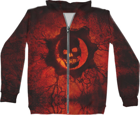 Kids' Zip-through Hoodie 3D - Gears of War 12 - Mfest