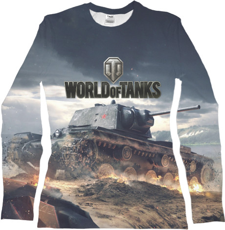 Футболка з Довгим Рукавом Жіноча 3D - World of Tanks [3] - Mfest